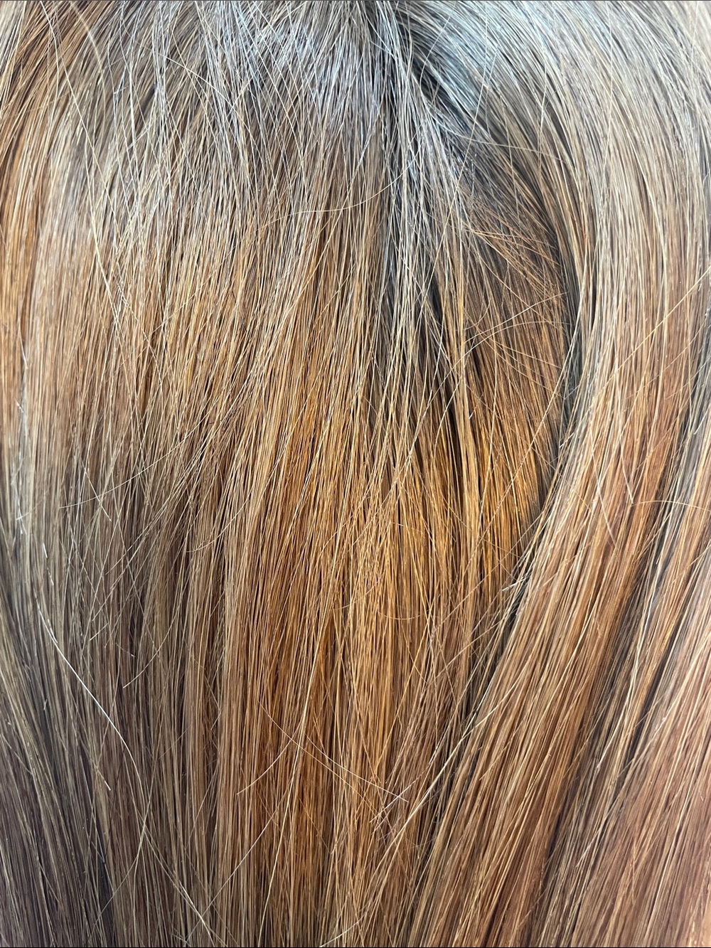 Human Hair Topper - Medium Auburn Brown - Picture 2 of 6